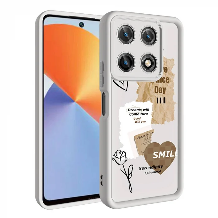 İnfinix Note 30 Pro Kılıf Kamera Korumalı Baskılı Arka Yüzey Klas Kapak