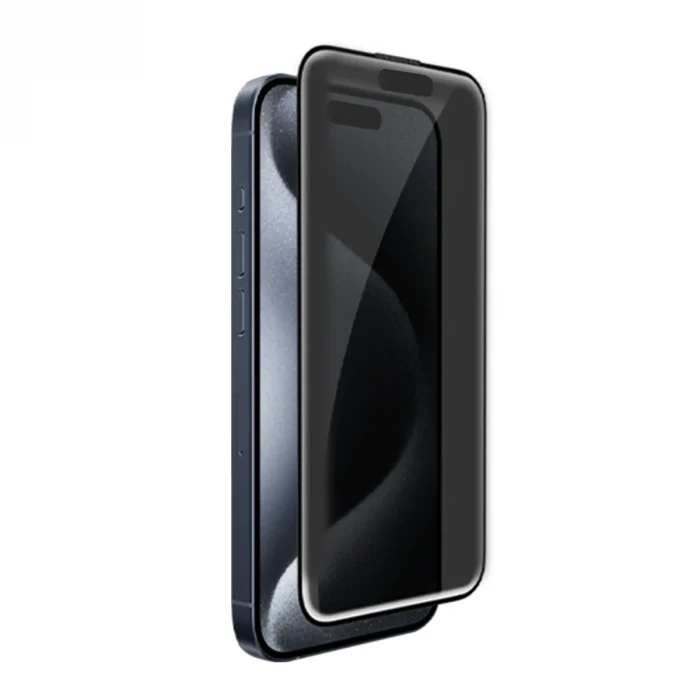iPhone 18 Pro Max 2.5D HD 20º Privacy Cam Ekran Koruyucu - Siyah