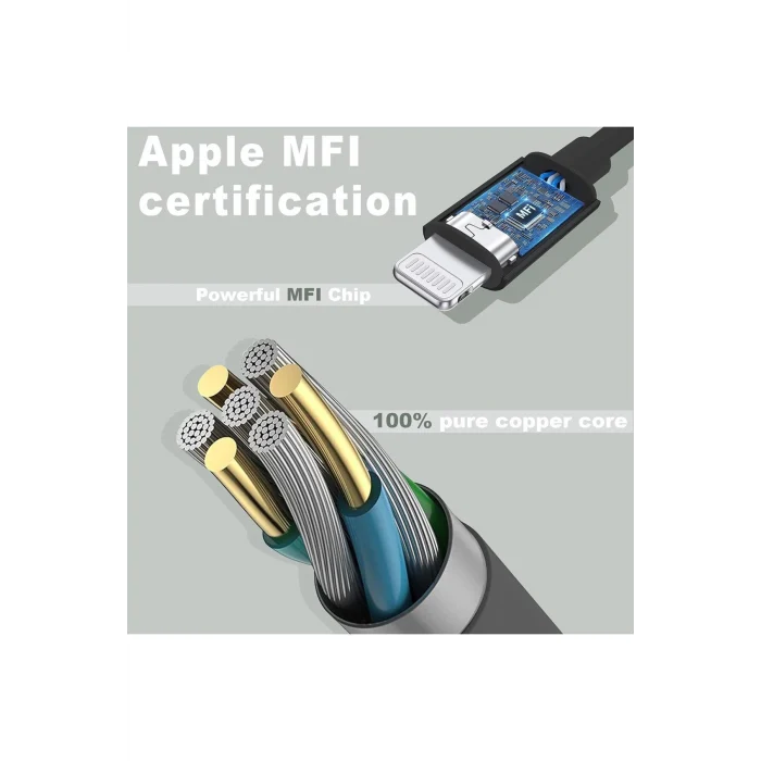 iPhone 6S/7/8 Plus/XS/11/12/13 Mini/14 Pro Max Uyumlu Aux Kablosu Lightning To 3.5mm Jack Çevirici