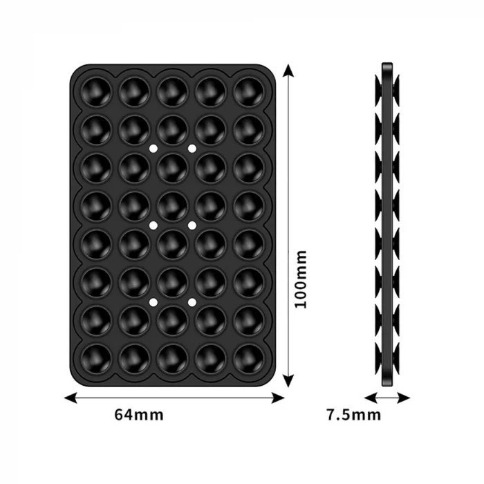 Kare Öpücüklü 01 Silikon Telefon Tutucu