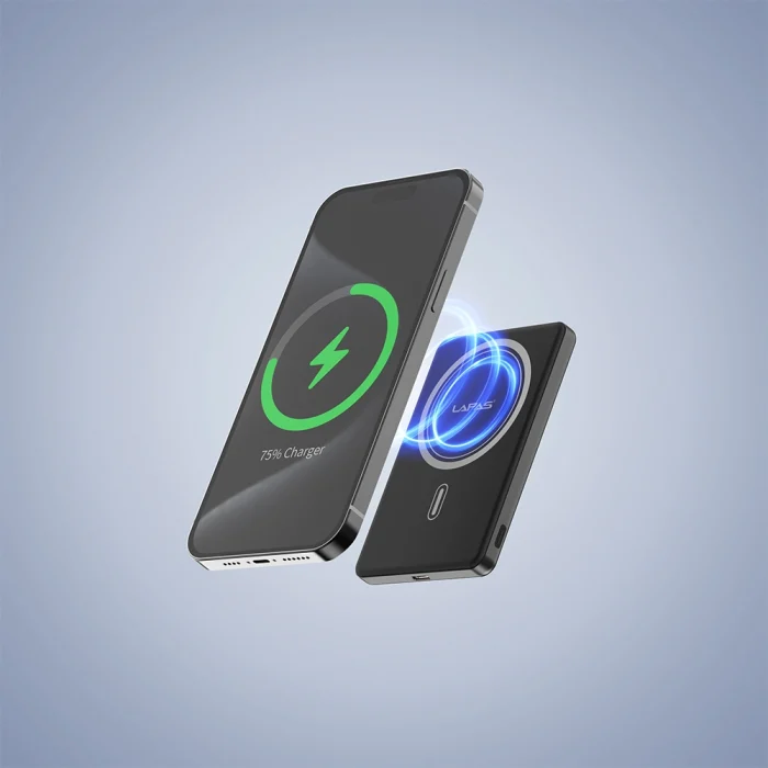 Lapas LP-PW003 Ultra İnce Hızlı Şarj Özellikli Wireless Powerbank 5000mAh 15W