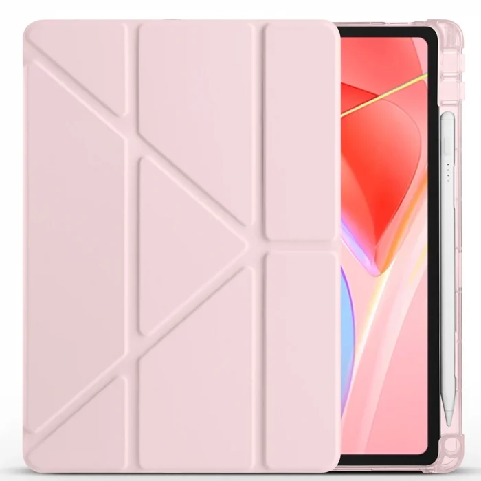 Lenovo Tab TB-311FU Kılıf Tri Folding Kalem Bölmeli Standlı Kılıf