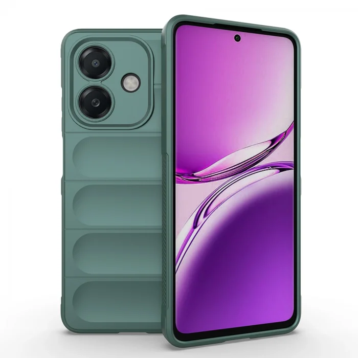 Oppo A3 Kılıf Esnek TPU Oyuklu Arka Yüzey Tasarımlı Etnik Silikon Kapak