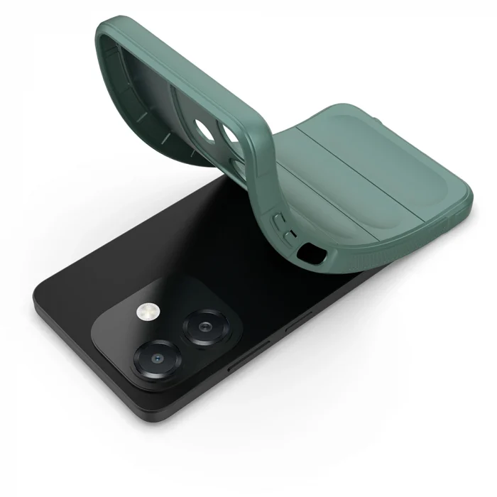 Oppo A3 Kılıf Esnek TPU Oyuklu Arka Yüzey Tasarımlı Etnik Silikon Kapak