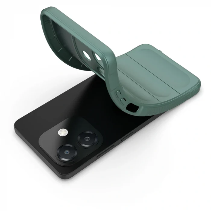 Oppo A3 Kılıf Esnek TPU Oyuklu Arka Yüzey Tasarımlı Etnik Silikon Kapak