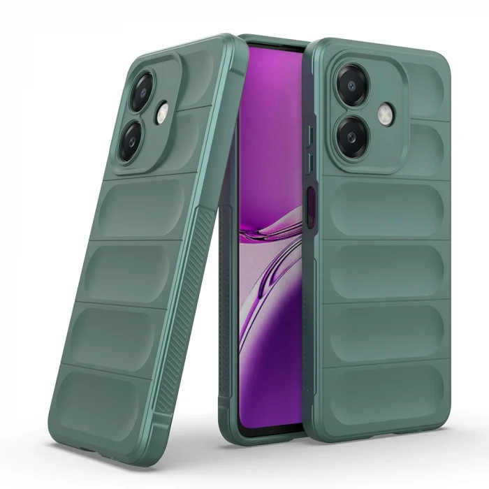 Oppo A3 Kılıf Esnek TPU Oyuklu Arka Yüzey Tasarımlı Etnik Silikon Kapak