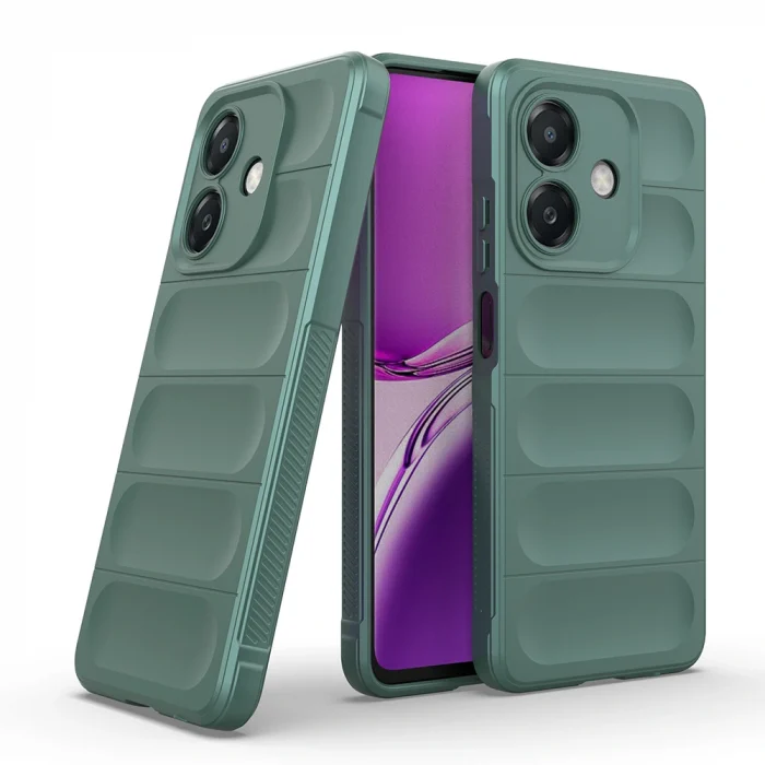 Oppo A3 Kılıf Esnek TPU Oyuklu Arka Yüzey Tasarımlı Etnik Silikon Kapak