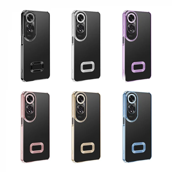 Oppo A60 Kılıf Kamera Korumalı Logo Gösteren Omega Kapak