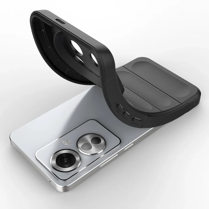 Oppo Reno 11F 5G Kılıf Esnek TPU Oyuklu Arka Yüzey Tasarımlı Etnik Silikon Kapak