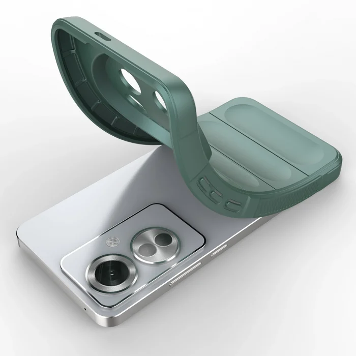 Oppo Reno 11F 5G Kılıf Esnek TPU Oyuklu Arka Yüzey Tasarımlı Etnik Silikon Kapak