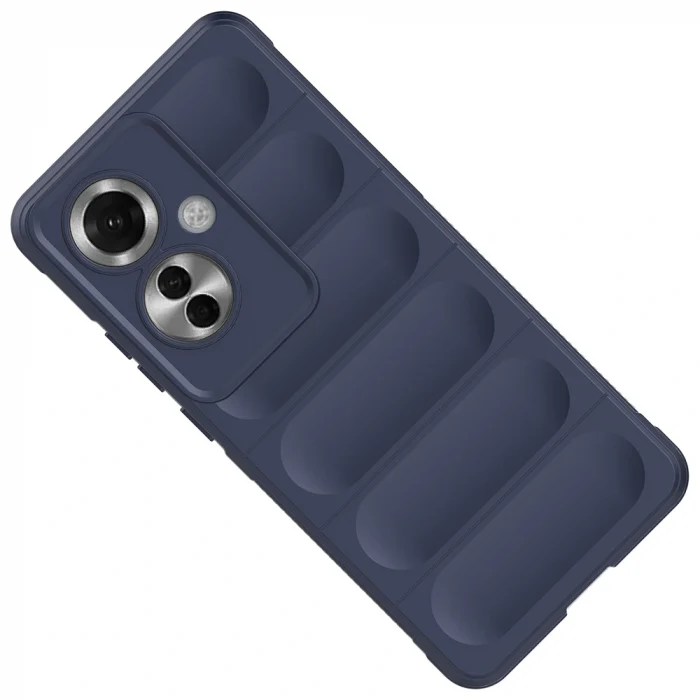 Oppo Reno 11F 5G Kılıf Esnek TPU Oyuklu Arka Yüzey Tasarımlı Etnik Silikon Kapak