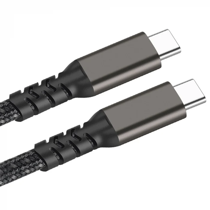 Qgeem 2.Jenerasyon Type-C to Type-C USB3.2 PD Data Kablosu 100W 20Gbps 4K@60Hz 2 Metre