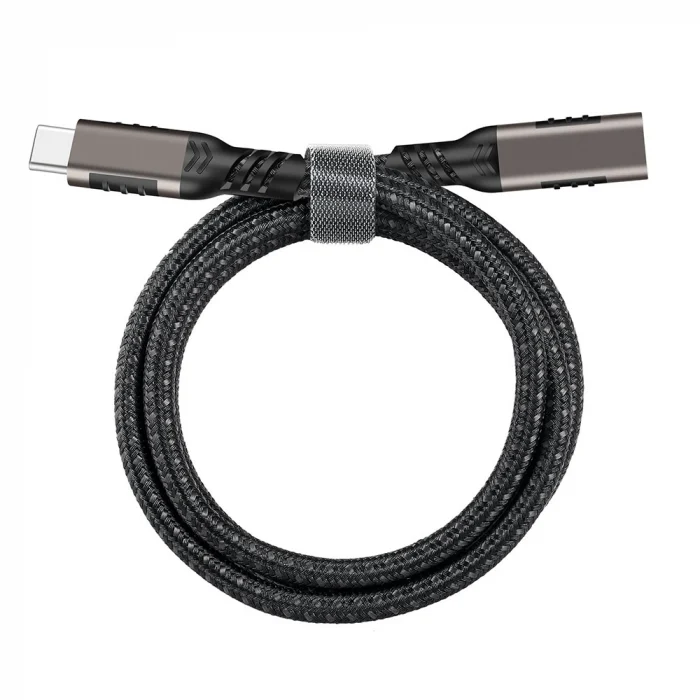 Qgeem Extension USB3.2 Type-C PD Uzatma Kablosu 100W 20Gbps 4K@60Hz 3 Metre