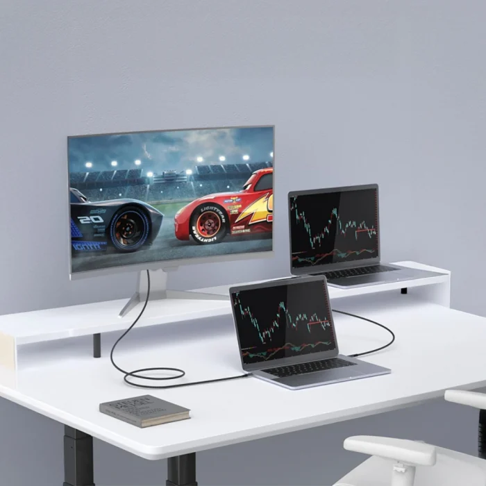 Qgeem QG03 Type-C to Type-C PD 40G 8K@60Hz Data Kablosu 240W 1M