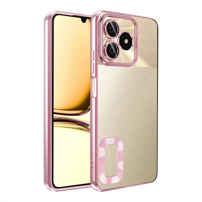 Realme Note 50 Kılıf Kamera Korumalı Logo Gösteren Omega Kapak