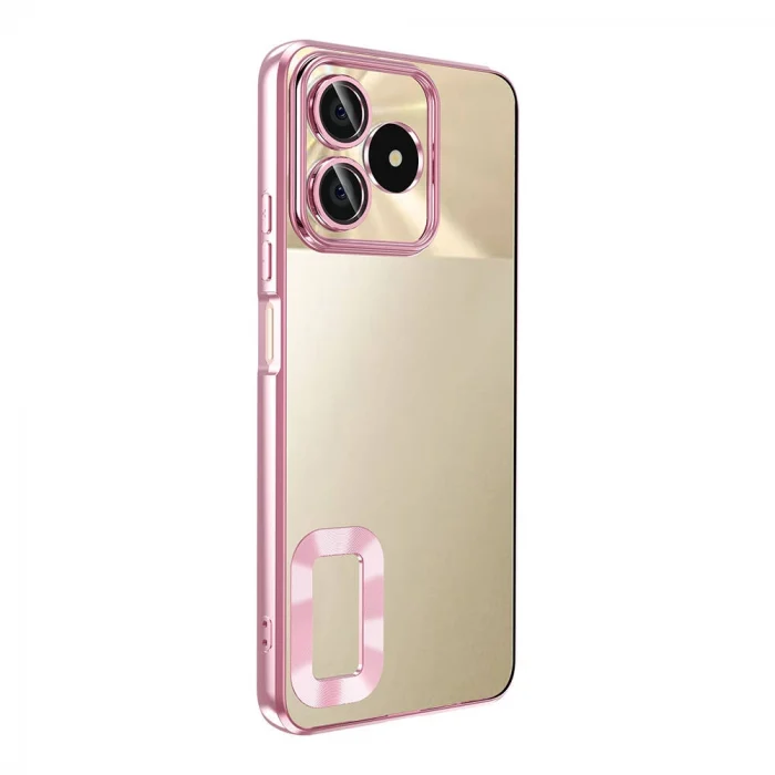 Realme Note 50 Kılıf Kamera Korumalı Logo Gösteren Omega Kapak