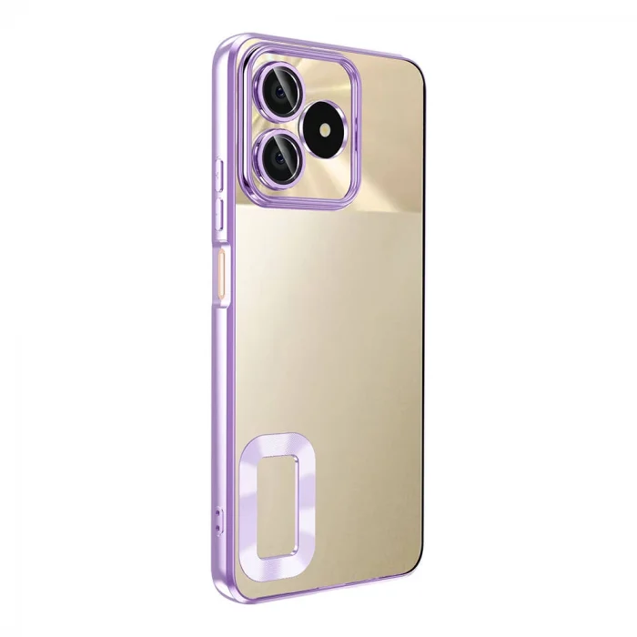 Realme Note 50 Kılıf Kamera Korumalı Logo Gösteren Omega Kapak