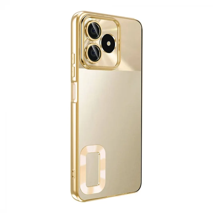 Realme Note 50 Kılıf Kamera Korumalı Logo Gösteren Omega Kapak