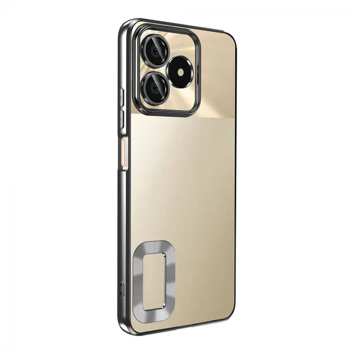 Realme Note 50 Kılıf Kamera Korumalı Logo Gösteren Omega Kapak
