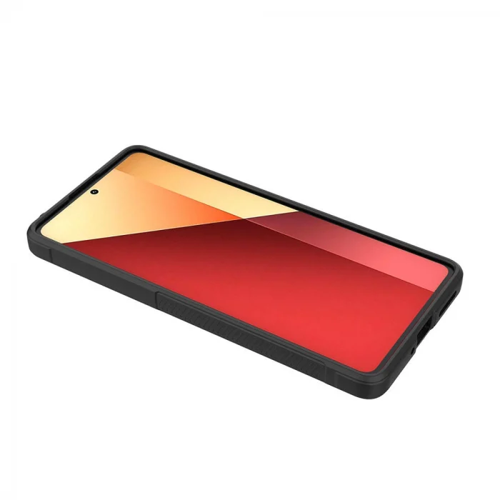 Redmi Note 13 Pro 4G Kılıf Esnek TPU Oyuklu Arka Yüzey Tasarımlı Etnik Silikon Kapak