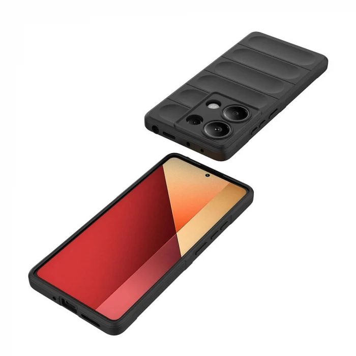 Redmi Note 13 Pro 4G Kılıf Esnek TPU Oyuklu Arka Yüzey Tasarımlı Etnik Silikon Kapak