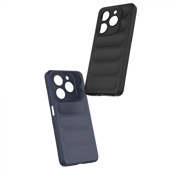 Tecno Spark 20C Kılıf Esnek TPU Oyuklu Arka Yüzey Tasarımlı Etnik Silikon Kapak