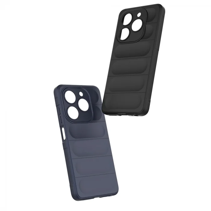 Tecno Spark 20C Kılıf Esnek TPU Oyuklu Arka Yüzey Tasarımlı Etnik Silikon Kapak