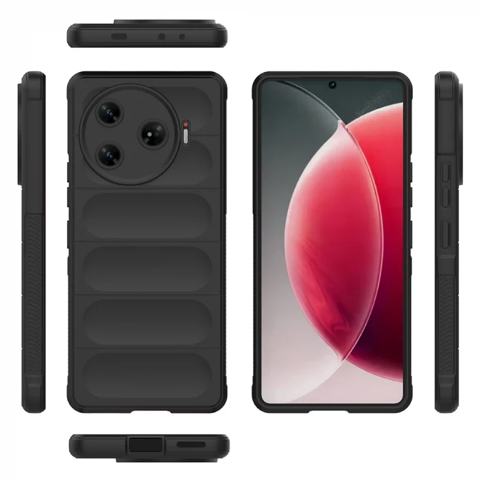 Tecno Spark 30 Pro Kılıf Esnek TPU Oyuklu Arka Yüzey Tasarımlı Etnik Silikon Kapak