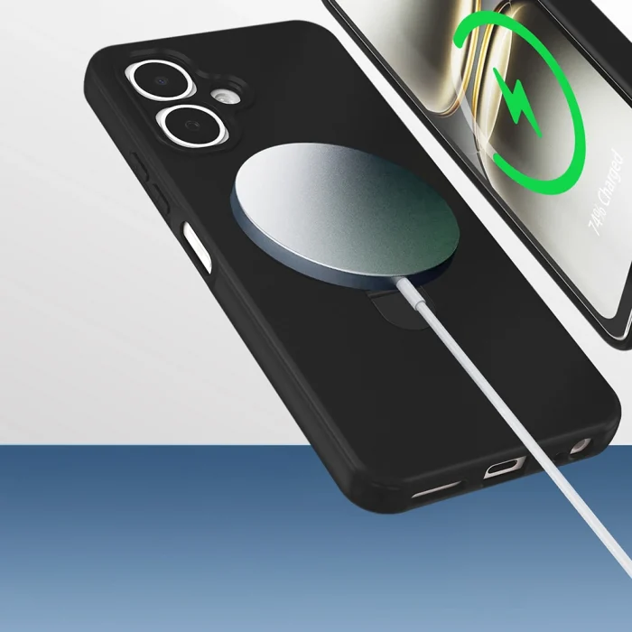 Tecno Spark Go 2 Kılıf M-safe Şarj Özellikli Standlı Samara Kapak