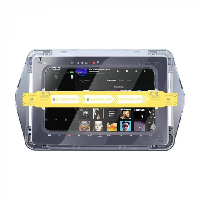 Tesla Model 3 Araç Multimedya Ekran Koruyucu AR Oleofobik Uygulama Aparatlı Premium Temperli Cam Ekran Koruyucu