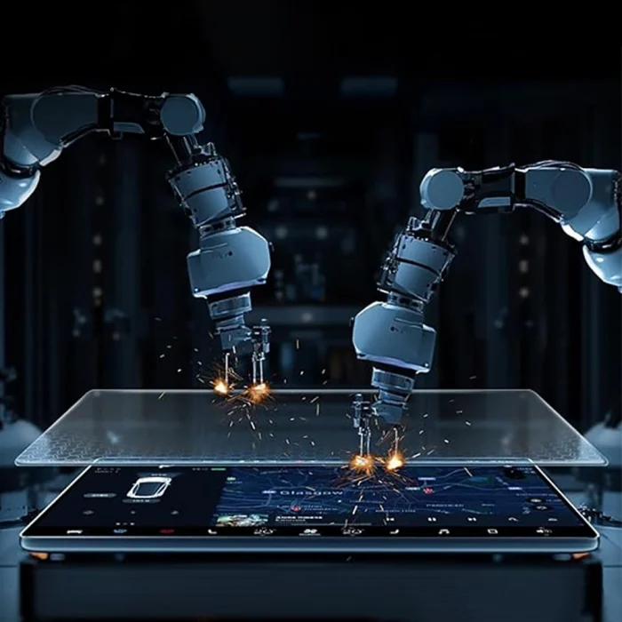 Tesla Yeni Model Y 2in1 Araç Multimedya Ekran Koruyucu Uygulama Aparatlı Premium Mat Temperli Cam Ekran Koruyucu