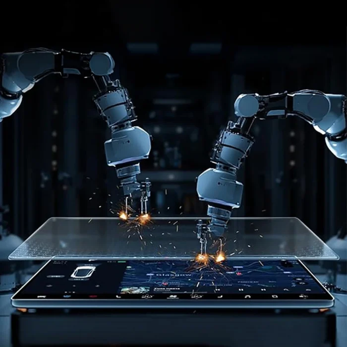 Tesla Yeni Model Y 2in1 Araç Multimedya Ekran Koruyucu Uygulama Aparatlı Premium Mat Temperli Cam Ekran Koruyucu