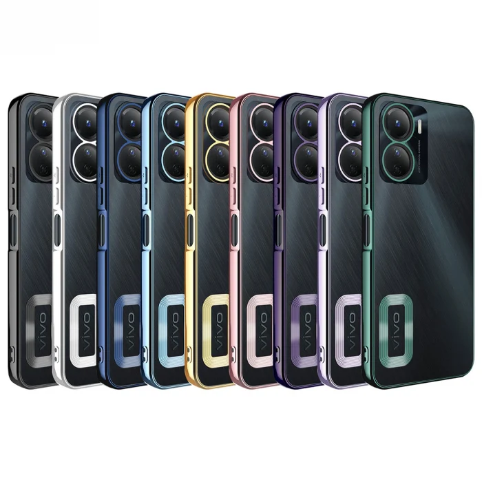 Vivo Y16 Uyumlu Kılıf Kamera Korumalı Logo Gösteren Kapak