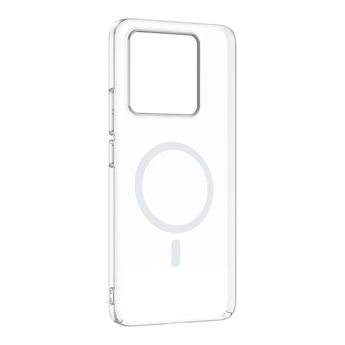 Xiaomi 14T Kamera Korumalı M-Safe Şarj Özellikli Şeffaf London Sert PC Kapak