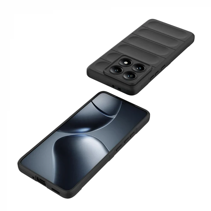 Xiaomi 14T Pro Kılıf Esnek TPU Oyuklu Arka Yüzey Tasarımlı Etnik Silikon Kapak