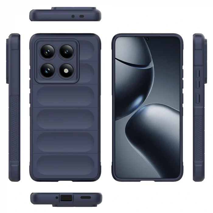 Xiaomi 14T Pro Kılıf Esnek TPU Oyuklu Arka Yüzey Tasarımlı Etnik Silikon Kapak