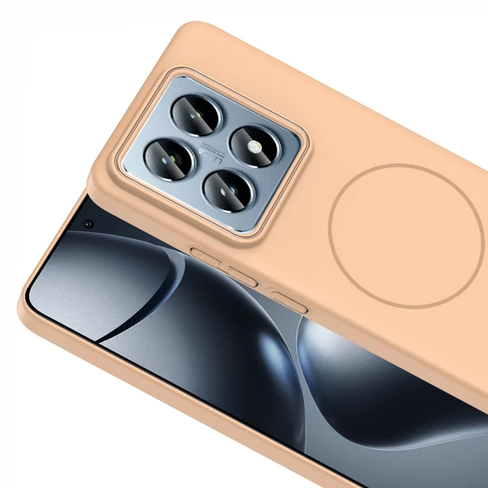 Xiaomi 14T Pro Kılıf M-safe Şarj Özellikli Ruby Sert Kapak