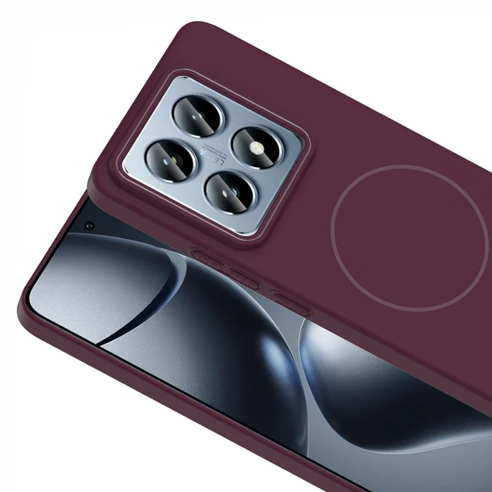 Xiaomi 14T Pro Kılıf M-safe Şarj Özellikli Ruby Sert Kapak