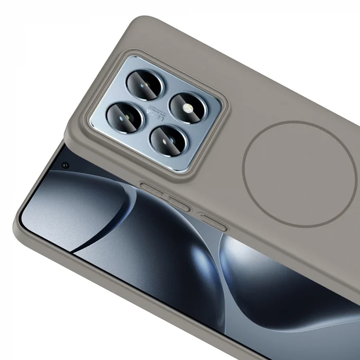 Xiaomi 14T Pro Kılıf M-safe Şarj Özellikli Ruby Sert Kapak