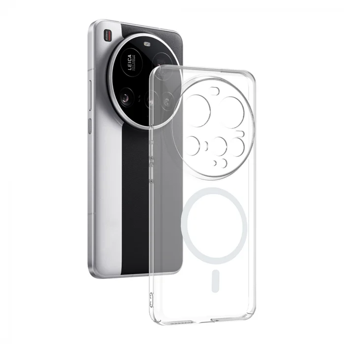 Xiaomi 15 Ultra Kamera Korumalı M-Safe Şarj Özellikli Şeffaf London Sert PC Kapak
