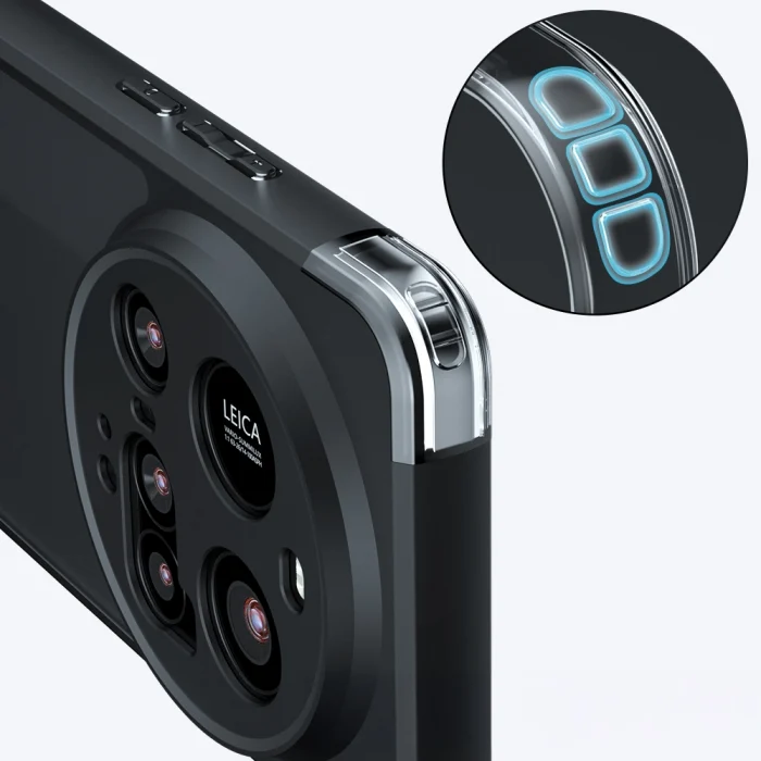 Xiaomi 15 Ultra Kılıf Kamera Korumalı Şeffaf Arka Yüzey New Roll Kapak