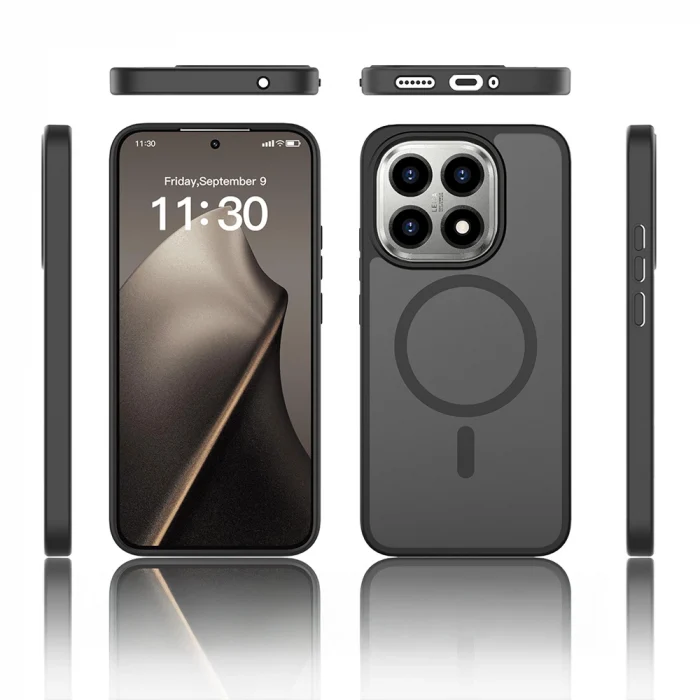 Xiaomi 15T Kılıf Sert PC Arka Yüzey Wireless Şarj Özellikli Flet M-safe Kapak