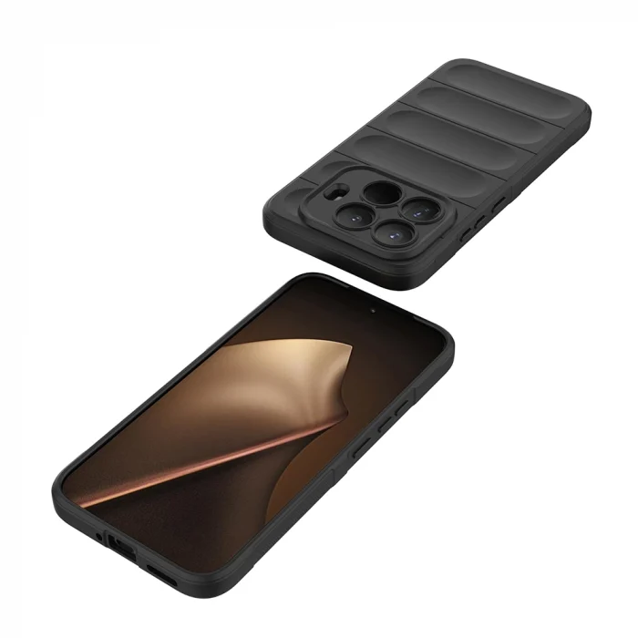 Xiaomi 15T Pro Kılıf Esnek TPU Oyuklu Arka Yüzey Tasarımlı Etnik Silikon Kapak