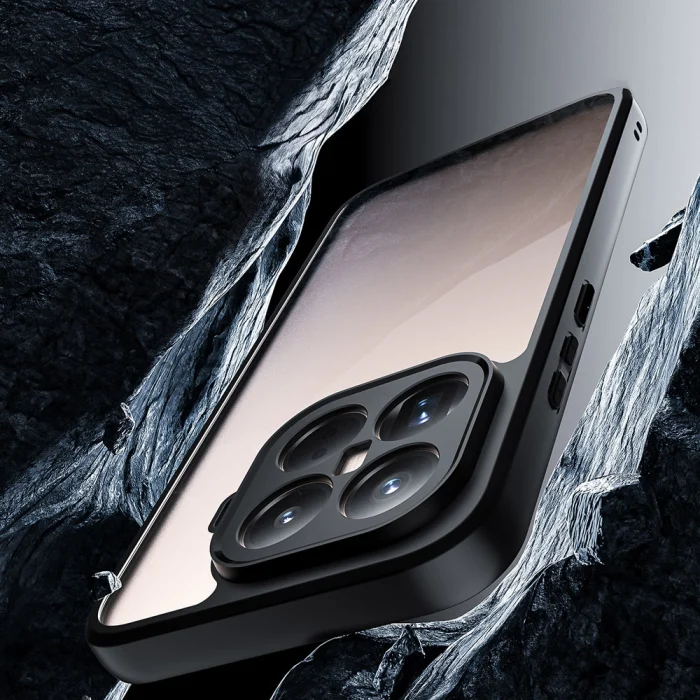 Xiaomi 15T Pro Kılıf Kamera Korumalı Şeffaf Arka Yüzey New Roll Kapak