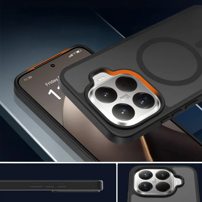 Xiaomi 15T Pro Kılıf Sert PC Arka Yüzey Wireless Şarj Özellikli Flet M-safe Kapak