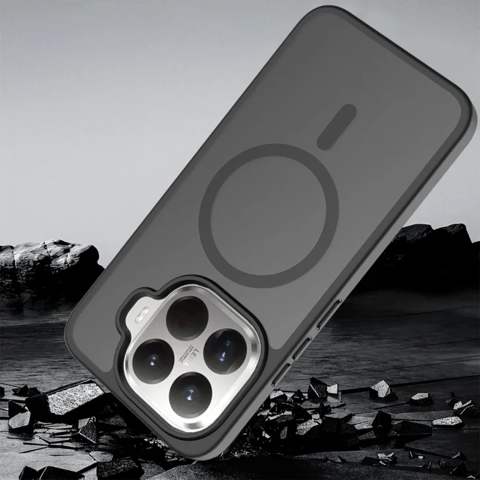 Xiaomi 15T Pro Kılıf Sert PC Arka Yüzey Wireless Şarj Özellikli Flet M-safe Kapak