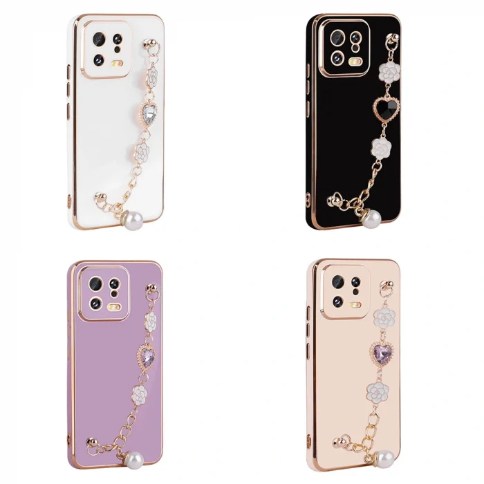 Xiaomi Mi 13 Kılıf El Tutamaçlı Kamera Korumalı Taka Silikon Kapak