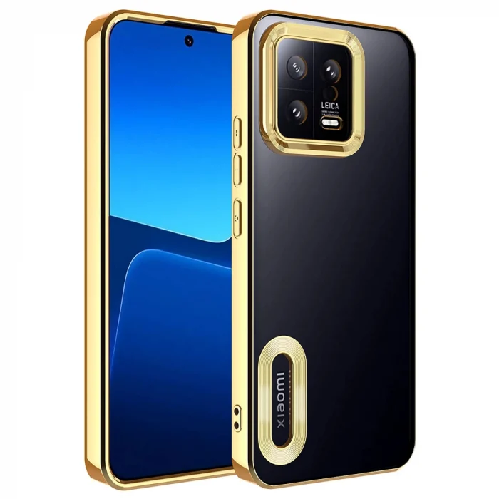 Xiaomi Mi 13 Kılıf Kamera Korumalı Logo Gösteren Omega Kapak