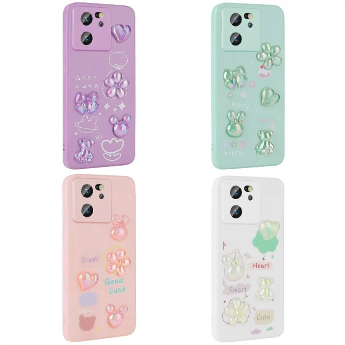 Xiaomi Mi 13T Pro Kılıf Kabartma Figürlü Parlak Toys Silikon Kapak