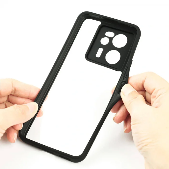 Xiaomi Mi 13T Pro Kılıf Kamera Korumalı Şeffaf Arka Yüzey New Roll Kapak